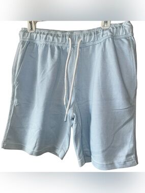 NWTs Surf & Swim Light Blue Terry Cloth Shorts Size Medium